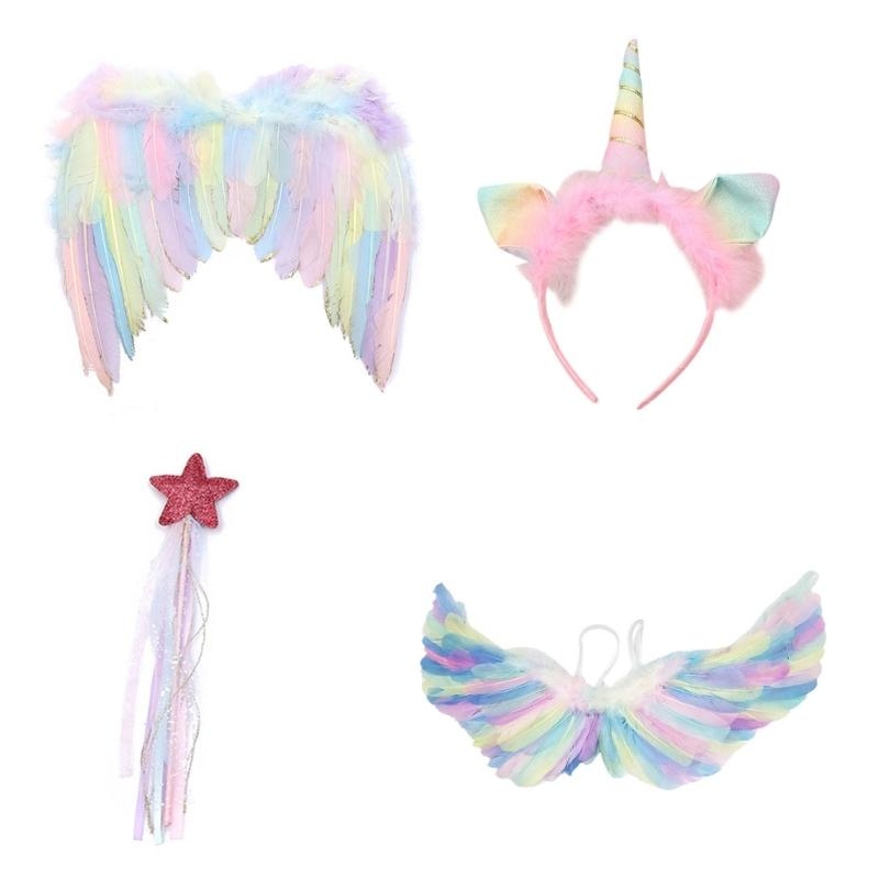 Photography Cheat Sheet - 39BC Girls Headband Feather-Wing Cos-play Party
