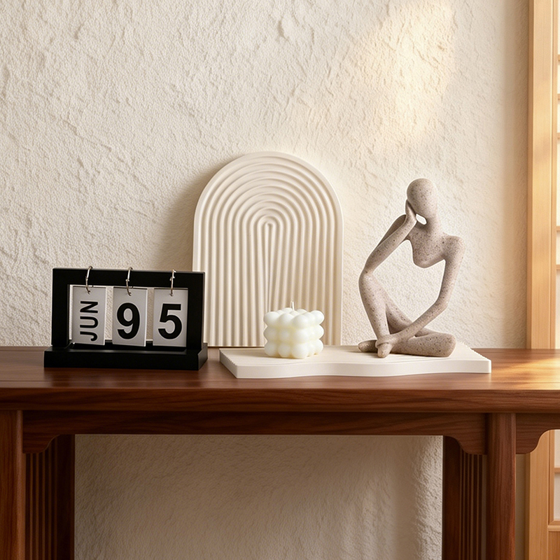 Photography Book - Minimalist Abstract Resin Decor Set Thinker
