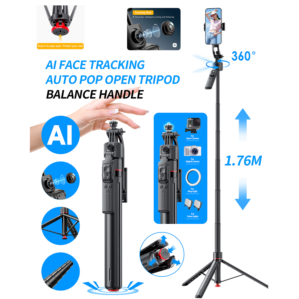 AI Gimbal Tripod Jumping Selfi - Photography Basics review and price