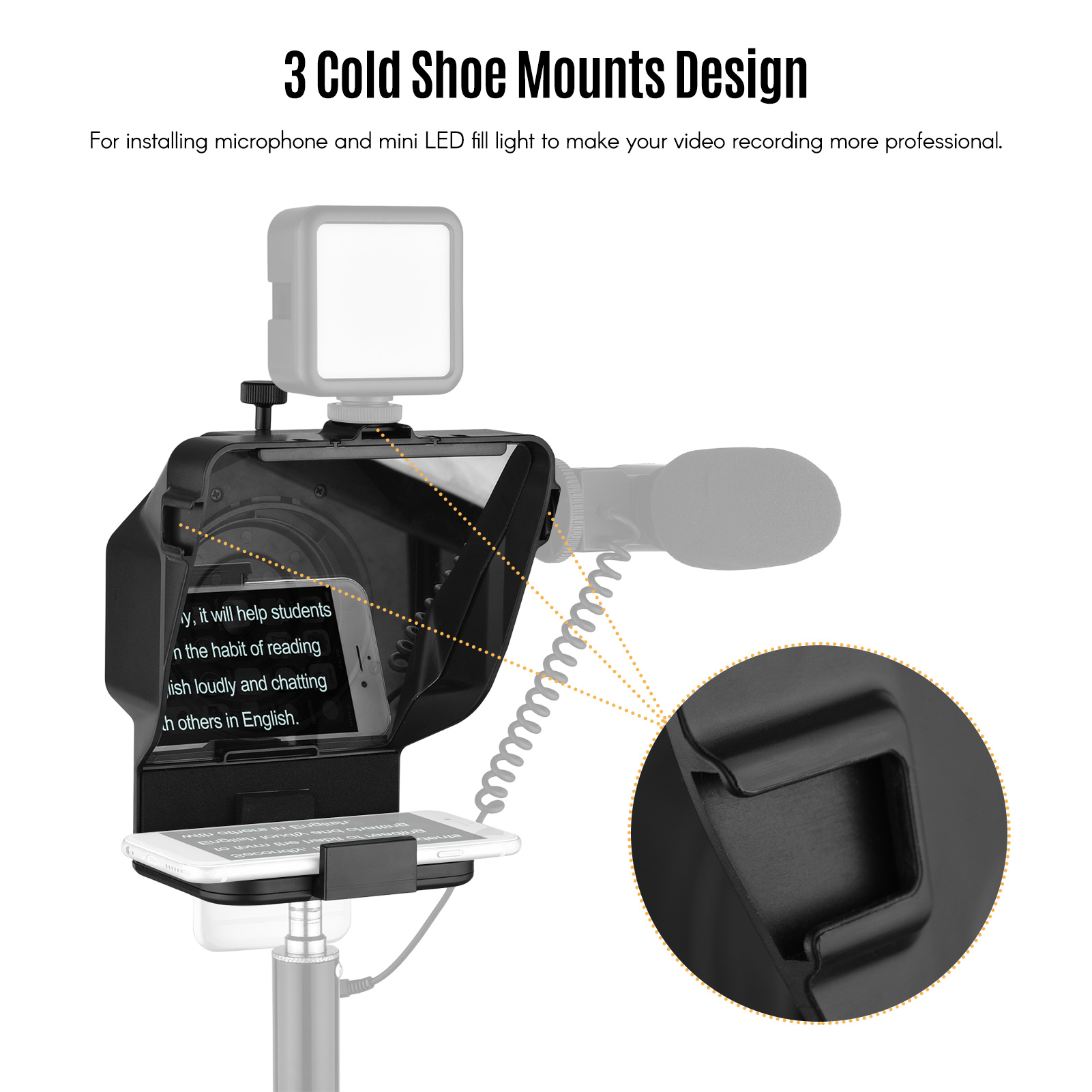 Andoer Portable Smartphone Tel - Photography Prompt review and price