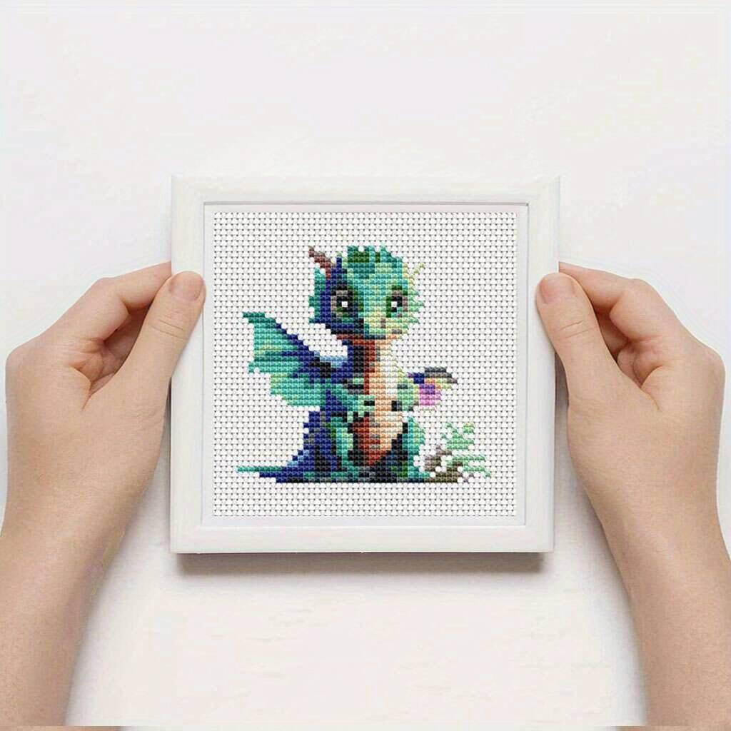 12Pcs Dragon Cross Stitch 11CT - Photography Geometry review and price