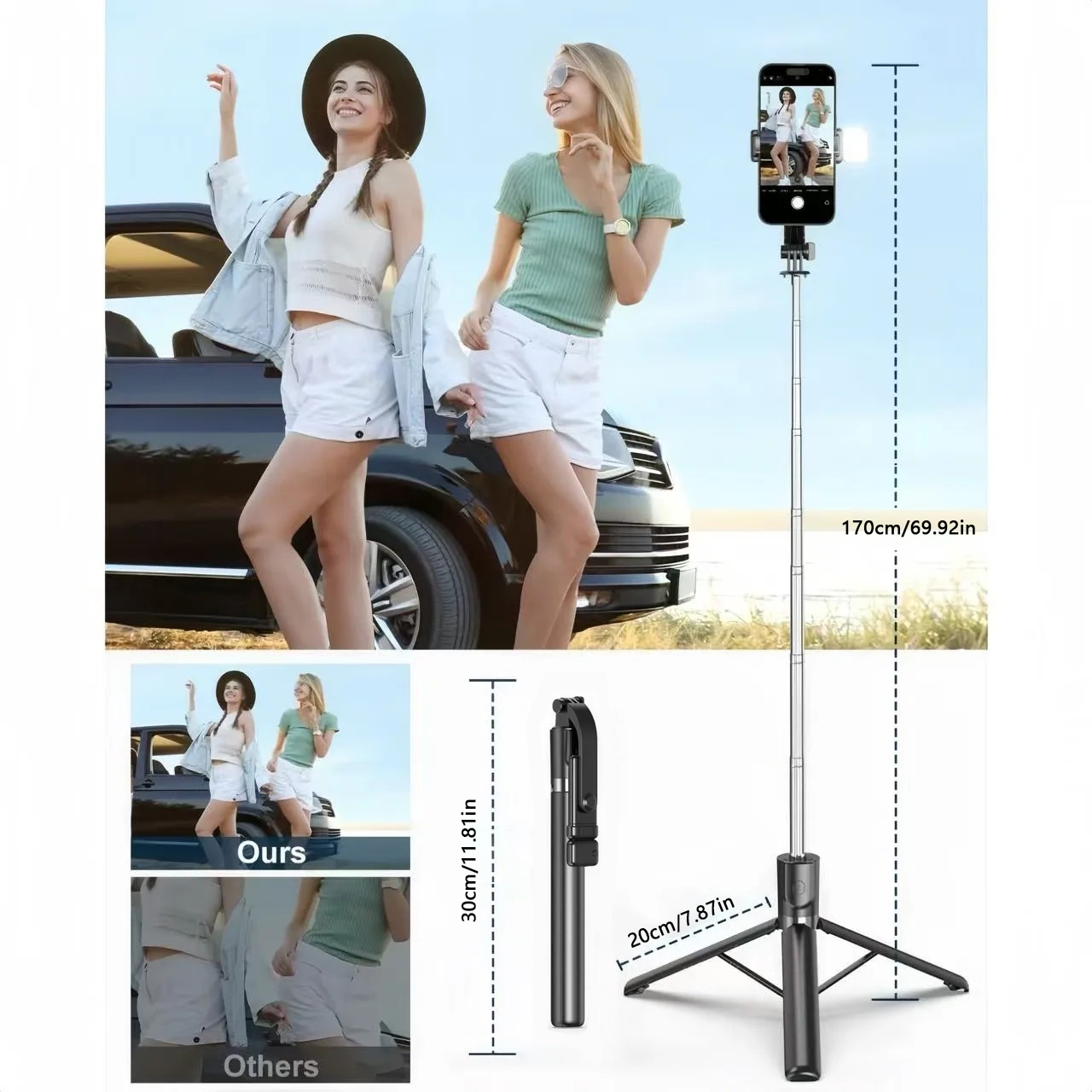 1700mm Selfie Stick Wireless S - Photography Basics review and price