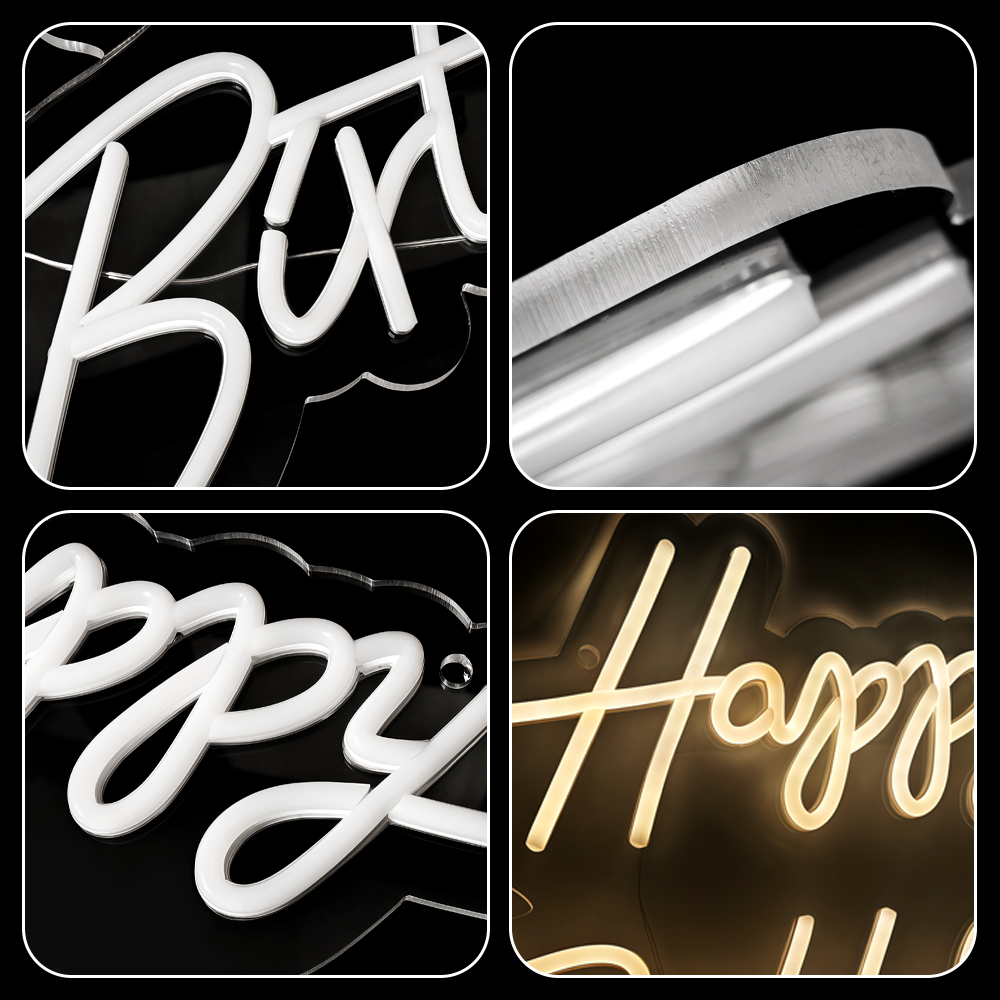 Acrylic Happy Birthday Neon Si - Photography Prompt review and price