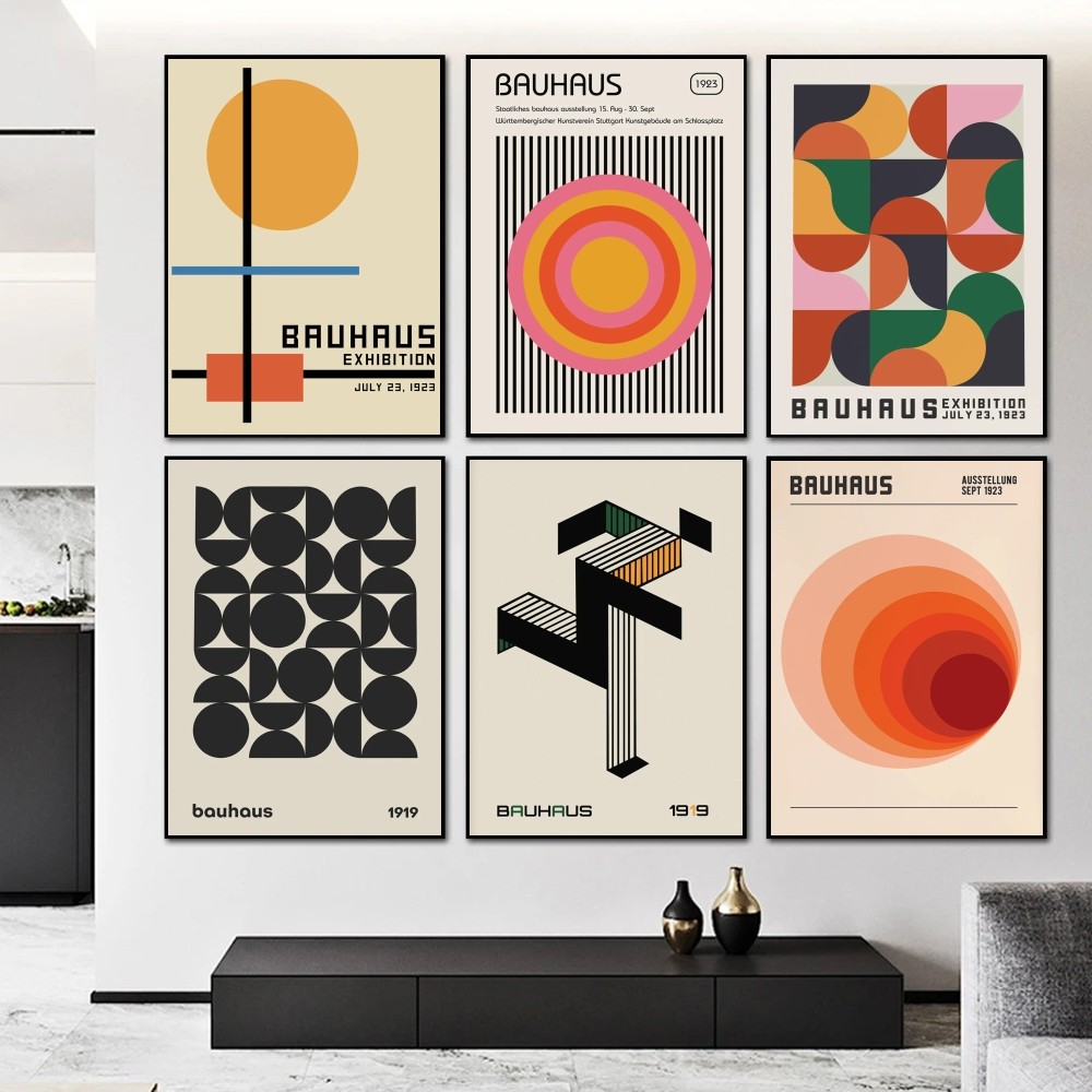 （2D Tin painting）Bauhaus Geome - Photography Geometry review and price
